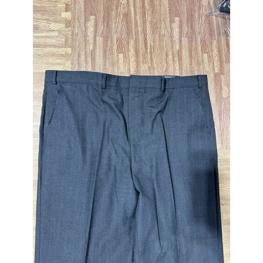 Stein Block Mens‎ Gray Pinstripe Two Piece Suit Blazer Jacket & Pants